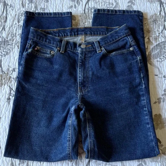 Ralph Lauren Classic Stretch Straight Jeans in Blue Medium Wash • 4 x 29” Inseam - Picture 3 of 8